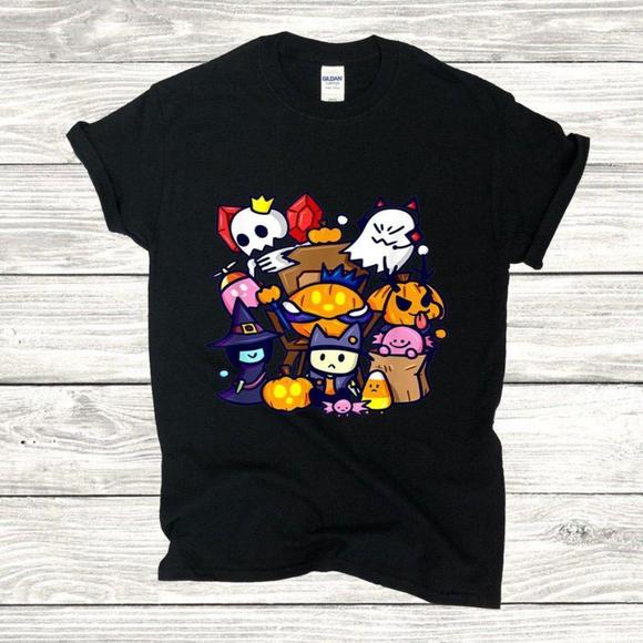 Spooktacular Girls Polyester blend T-Shirt Size 9-10 Years Mock Ne